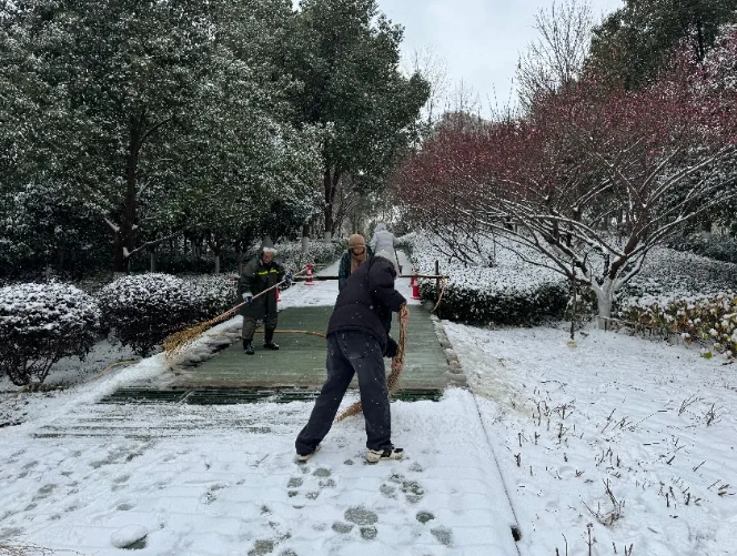 落雪巧扫，城市管理有力度更有温暖